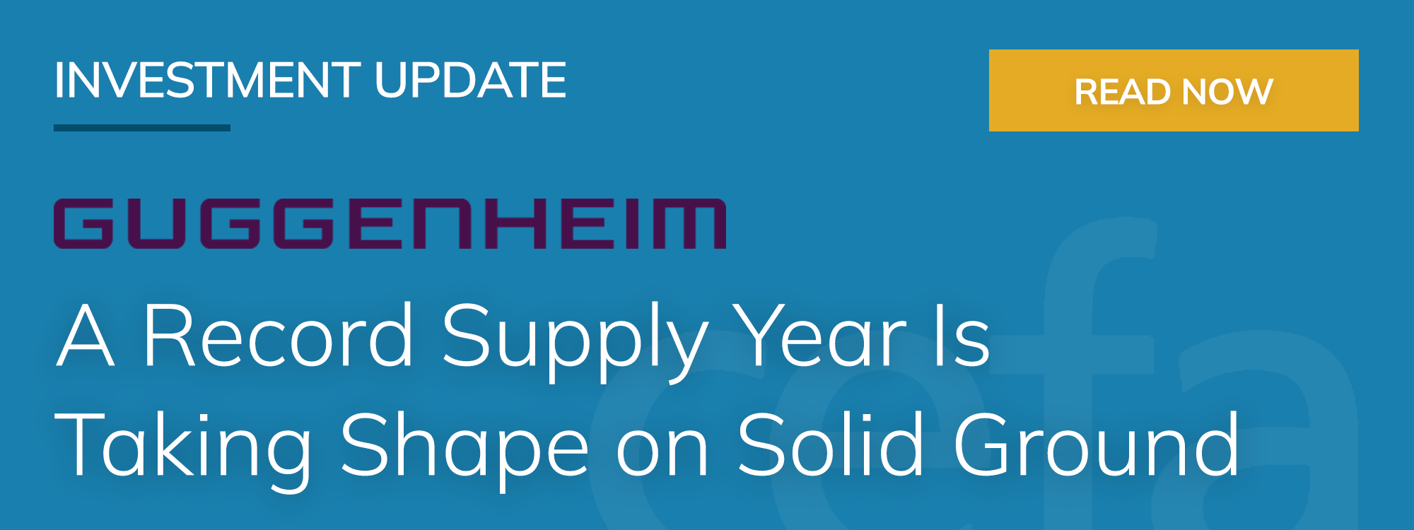 Guggenheim Record Supply Year 